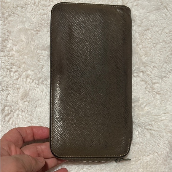 Hermes Brown Leather Zip Around Wallet France - Picture 11 of 14